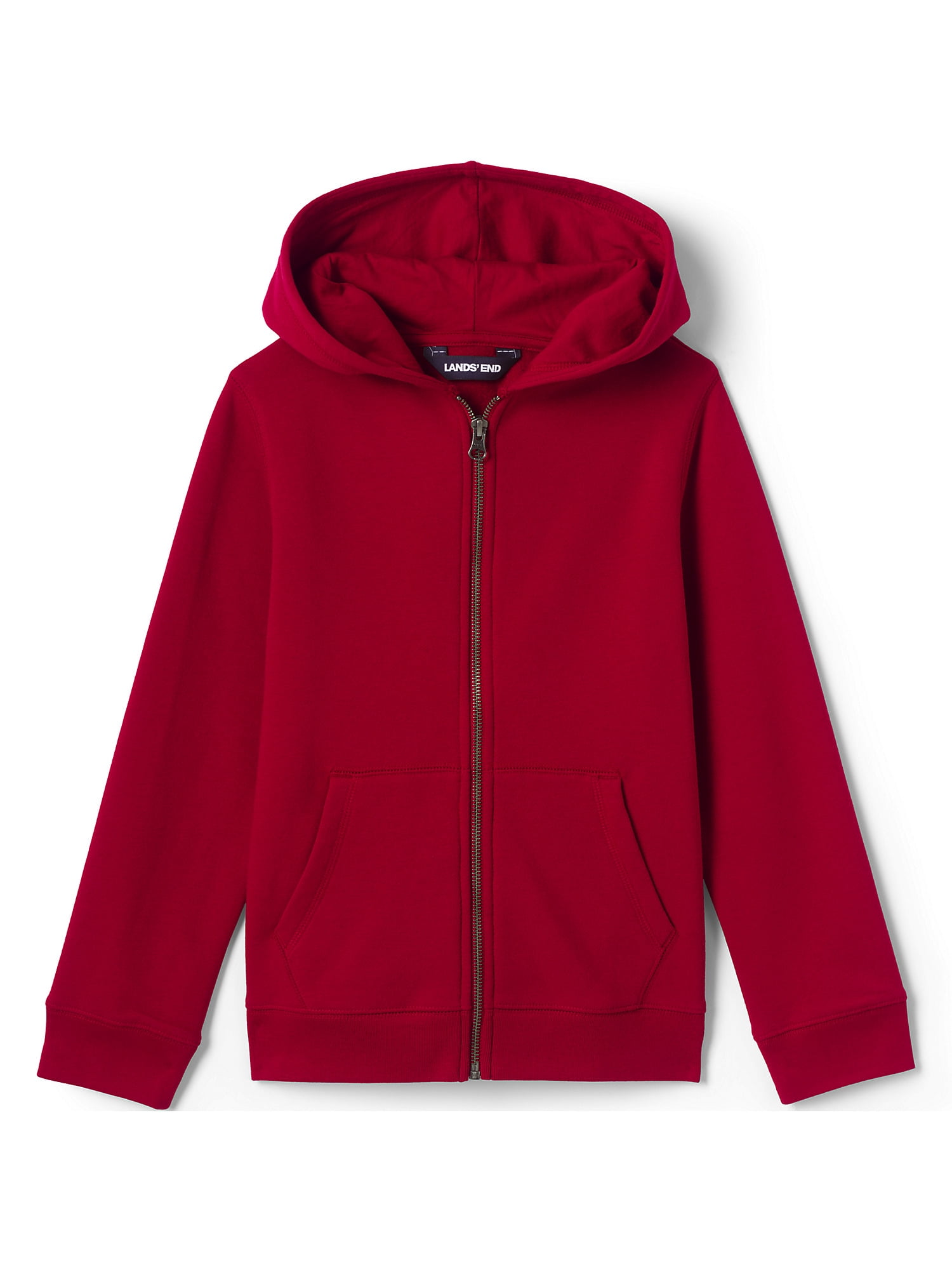 Lands' End School Uniform Kids Zip Front Sweatshirt