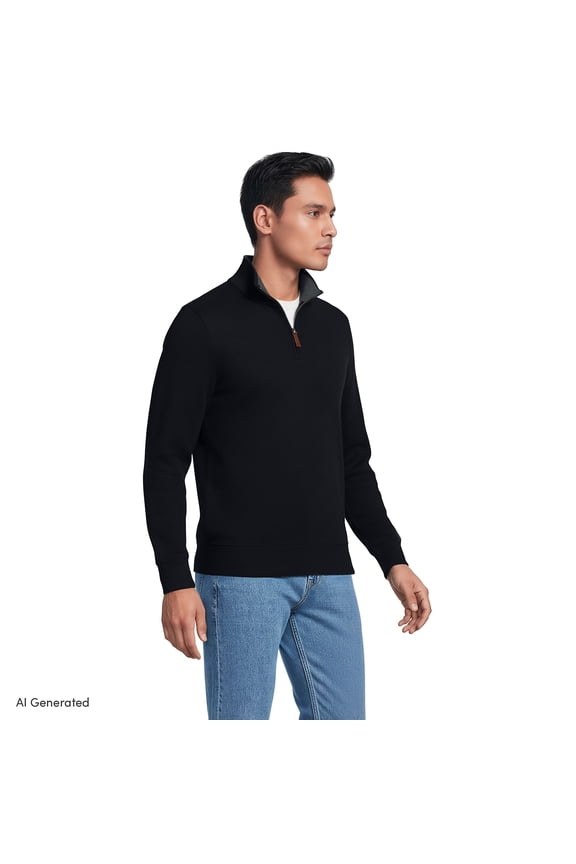 Men's Bedford Rib Quarter Zip Sweater