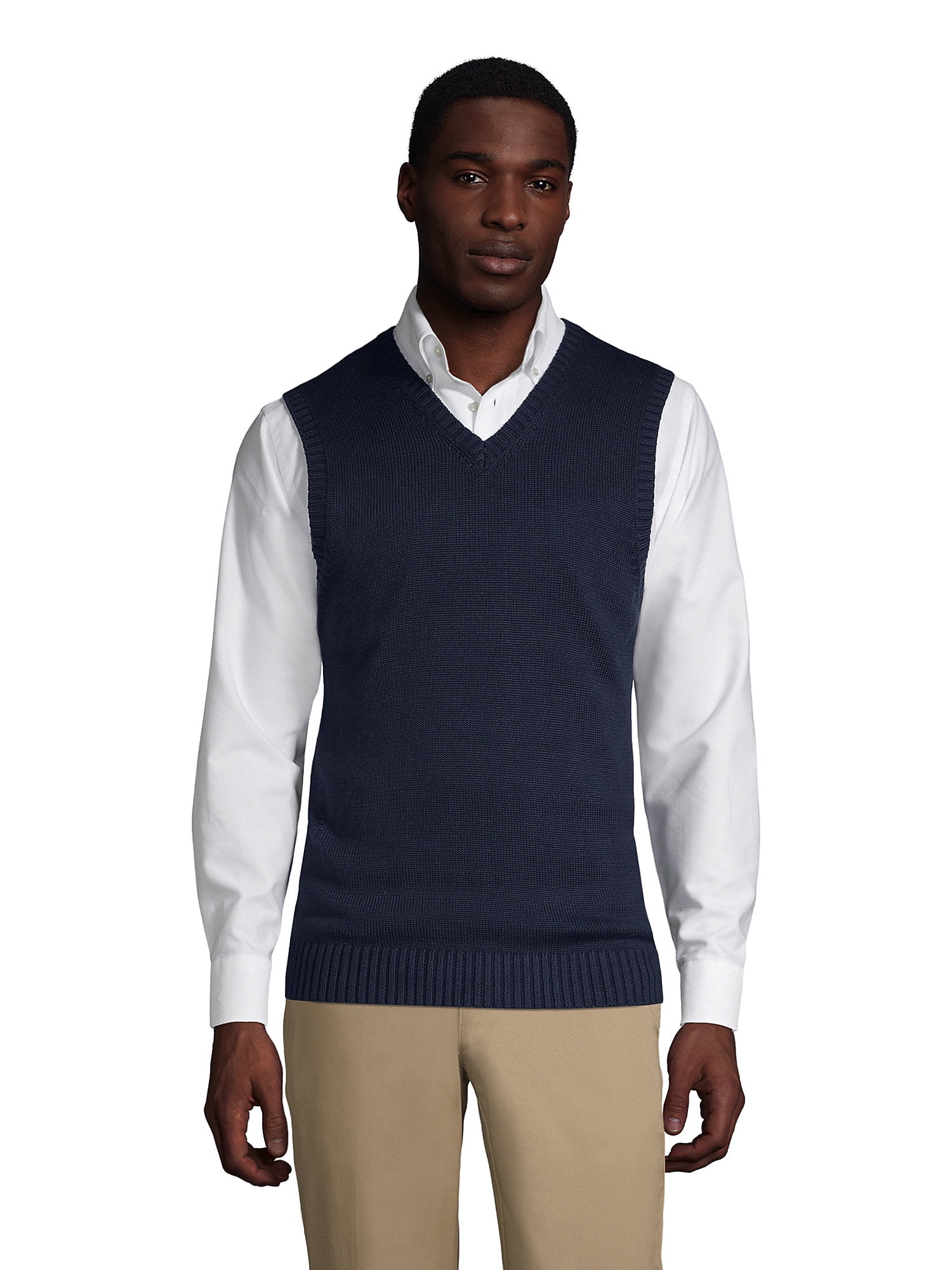 mens lands end vest