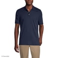 thumbnail image 1 of Lands' End Essentials Men's Long Sleeve All Day Comfort Polo Shirt - 100% Cotton Won't Shrink Pill Fade, 1 of 3