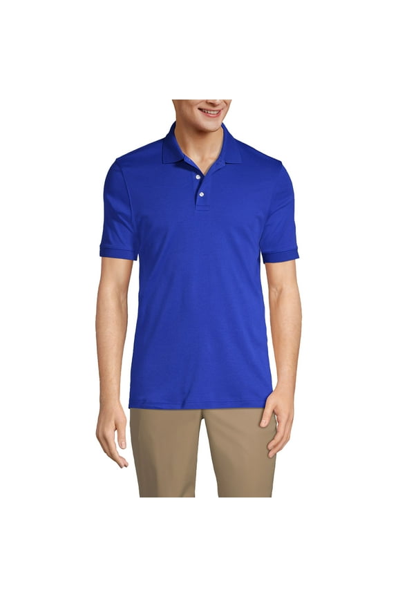 Essentials Men's Long Sleeve All Day Comfort Polo Shirt - 100% Cotton Won't Shrink Pill Fade