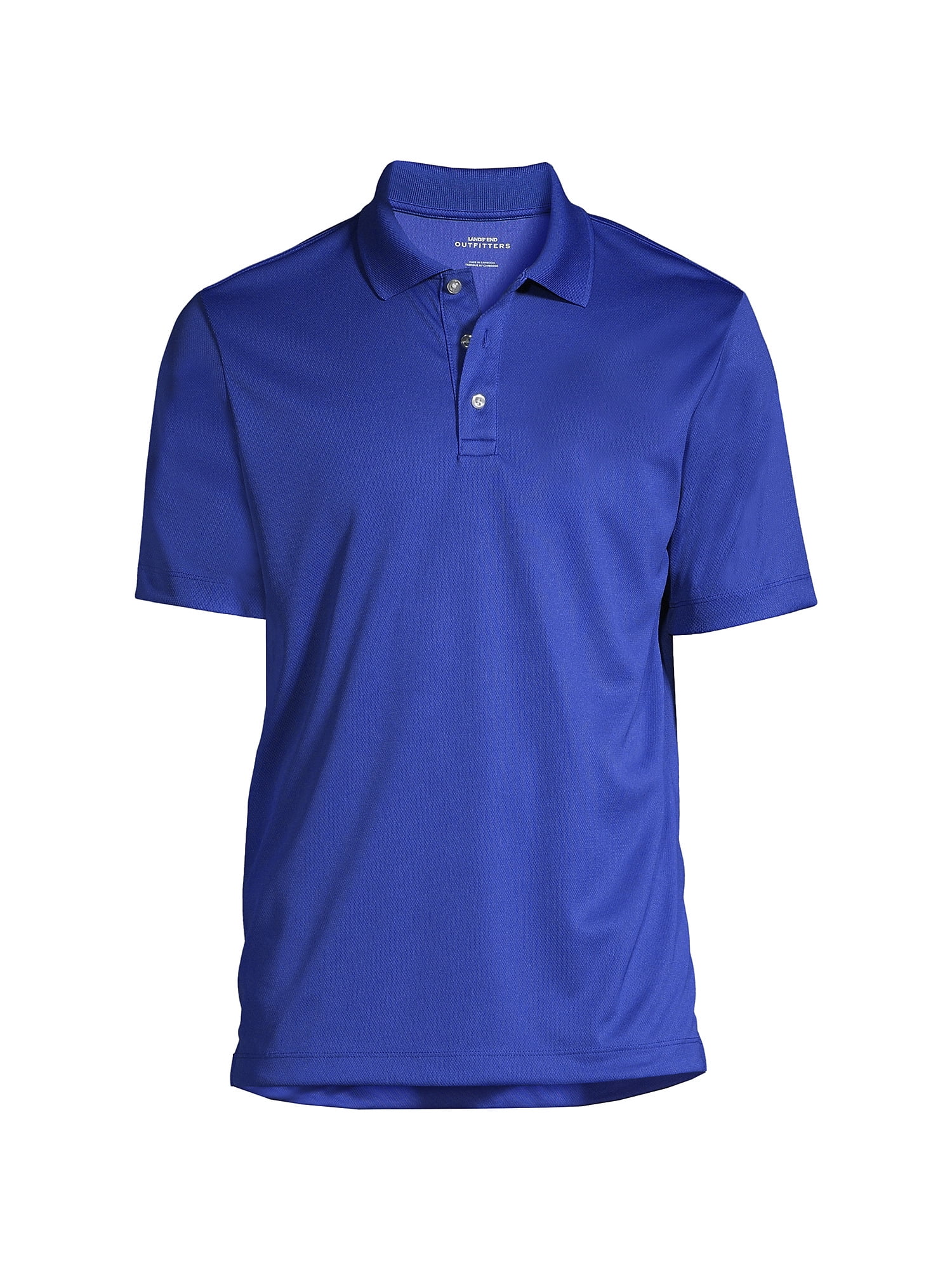 Lands End School Uniform Men s Short Sleeve Solid Active Polo Shirt Walmart