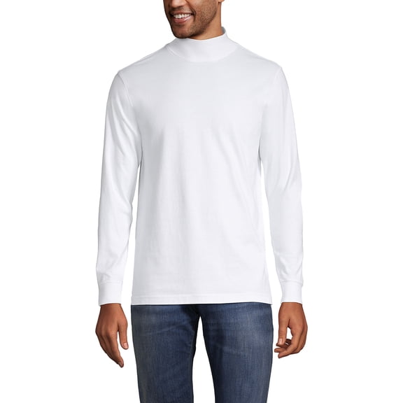 Lands' End Men's Super-T Mock Turtleneck