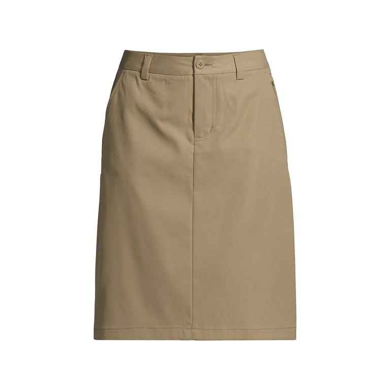 Khaki uniform top pencil skirt