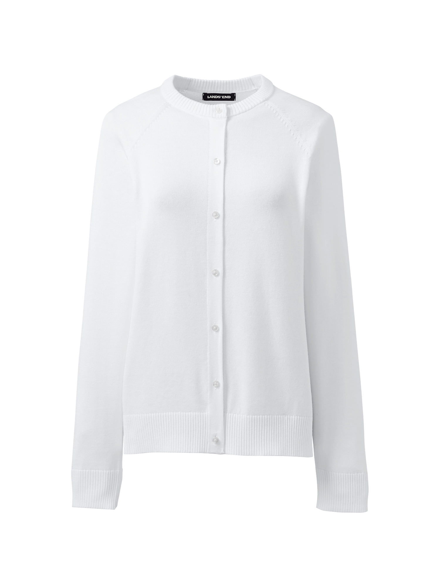 Lands End School Uniform Women s Cotton Modal Cardigan Sweater Walmart