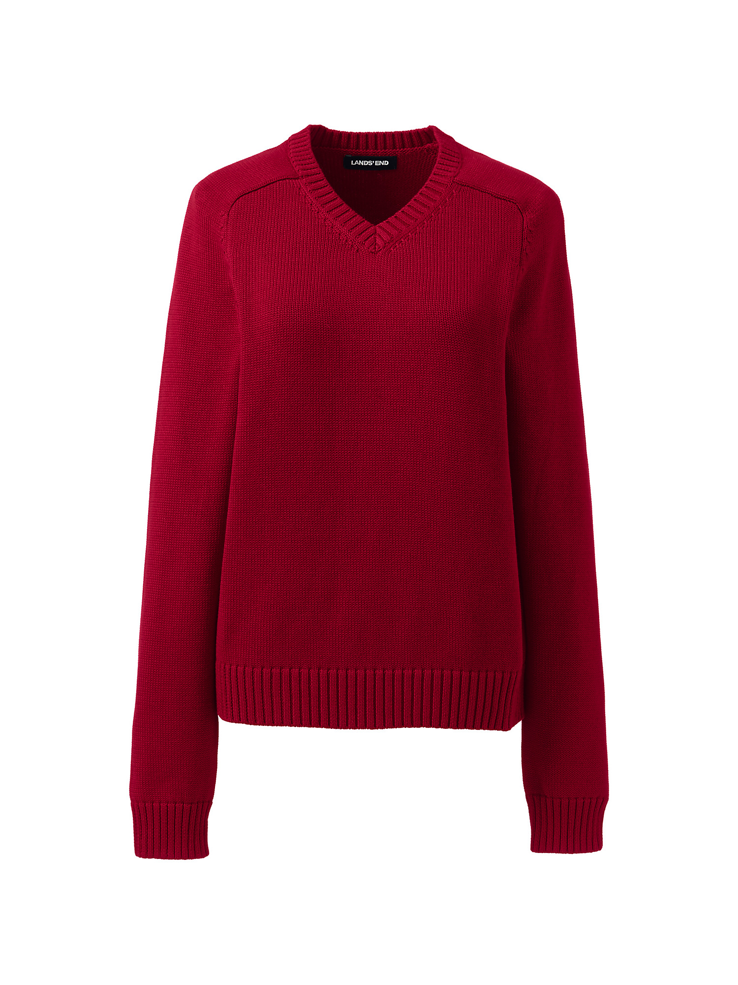 Lands' End School Uniform Women's Cotton Modal Vneck Sweater