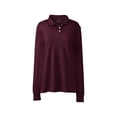 thumbnail image 1 of Lands' End School Uniform Women's Long Sleeve Interlock Polo Shirt, 1 of 2