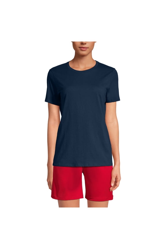 Essentials Women's Short-Sleeve Soft Cotton T-Shirt - Tailored Feminine Fit