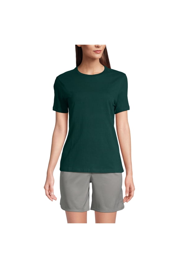 Essentials Women's Short-Sleeve Soft Cotton T-Shirt - Tailored Feminine Fit