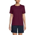 thumbnail image 1 of Lands' End Essentials Women's Short-Sleeve Soft Cotton T-Shirt - Tailored Feminine Fit, 1 of 5