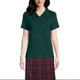 thumbnail image 1 of Lands' End Women's Short Sleeve Feminine Fit Interlock Polo Shirt, 1 of 3