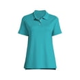thumbnail image 1 of Lands' End School Uniform Women's Short Sleeve Interlock Polo Shirt, 1 of 3