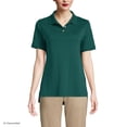 thumbnail image 1 of Lands' End Essentials Women's Short Sleeve All Day Comfort Polo Shirt - 100% Cotton Won't Shrink Pill Fade, 1 of 3