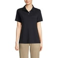 thumbnail image 1 of Lands' End Essentials Women's Short Sleeve All Day Comfort Polo Shirt - 100% Cotton Won't Shrink Pill Fade, 1 of 3