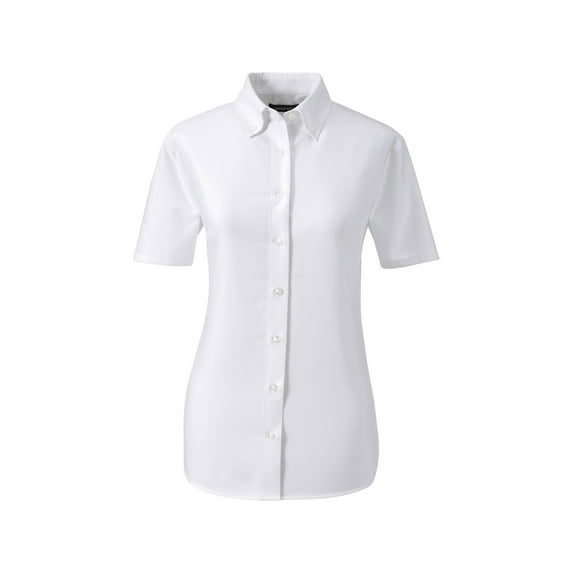 Lands' End School Uniform Women's Short Sleeve Oxford Dress Shirt