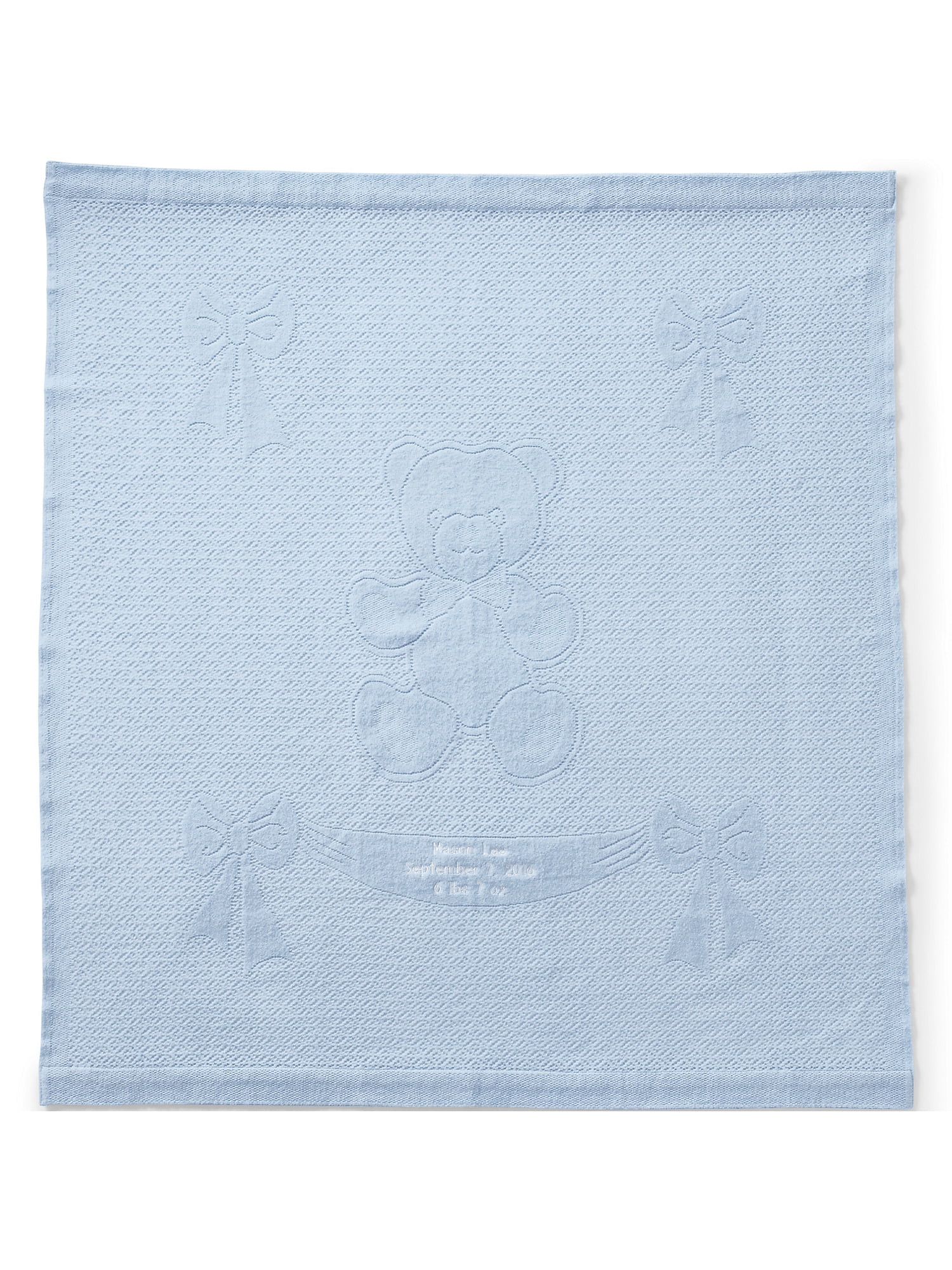 Lands' End Scottish Lace Bear Baby Blanket