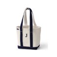 thumbnail image 1 of Lands' End Small Natural Open Top Long Handle Canvas Tote Bag, 1 of 3