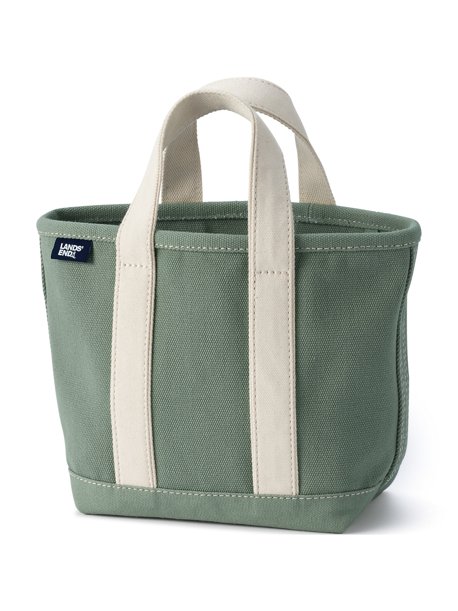 Land’s end tote bag made in USA Lands' End Medium 5 Pocket Zip Top Canvas Tote Bag
