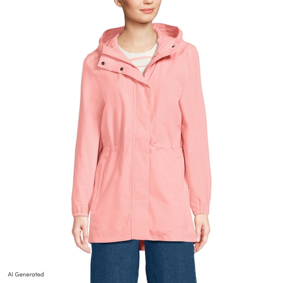 Lands' End Squall Packable Waterproof Raincoat