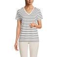 thumbnail image 1 of Lands' End Supima Cotton V-Neck T-Shirt, 1 of 3