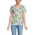 thumbnail image 1 of Lands' End Supima Cotton V-Neck T-Shirt, 1 of 3