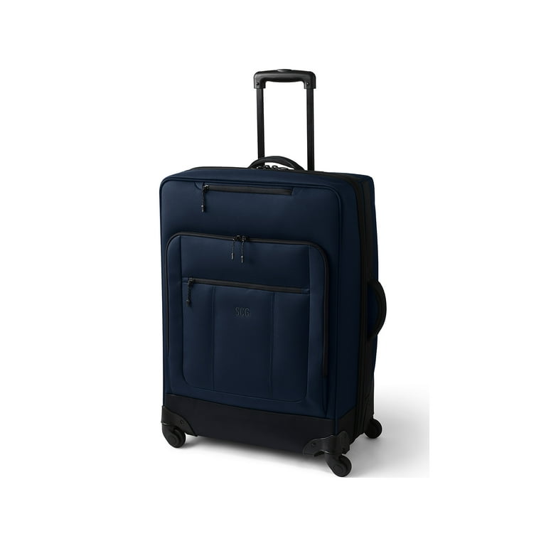 Lands End Travel Checked Rolling Luggage Bag Walmart