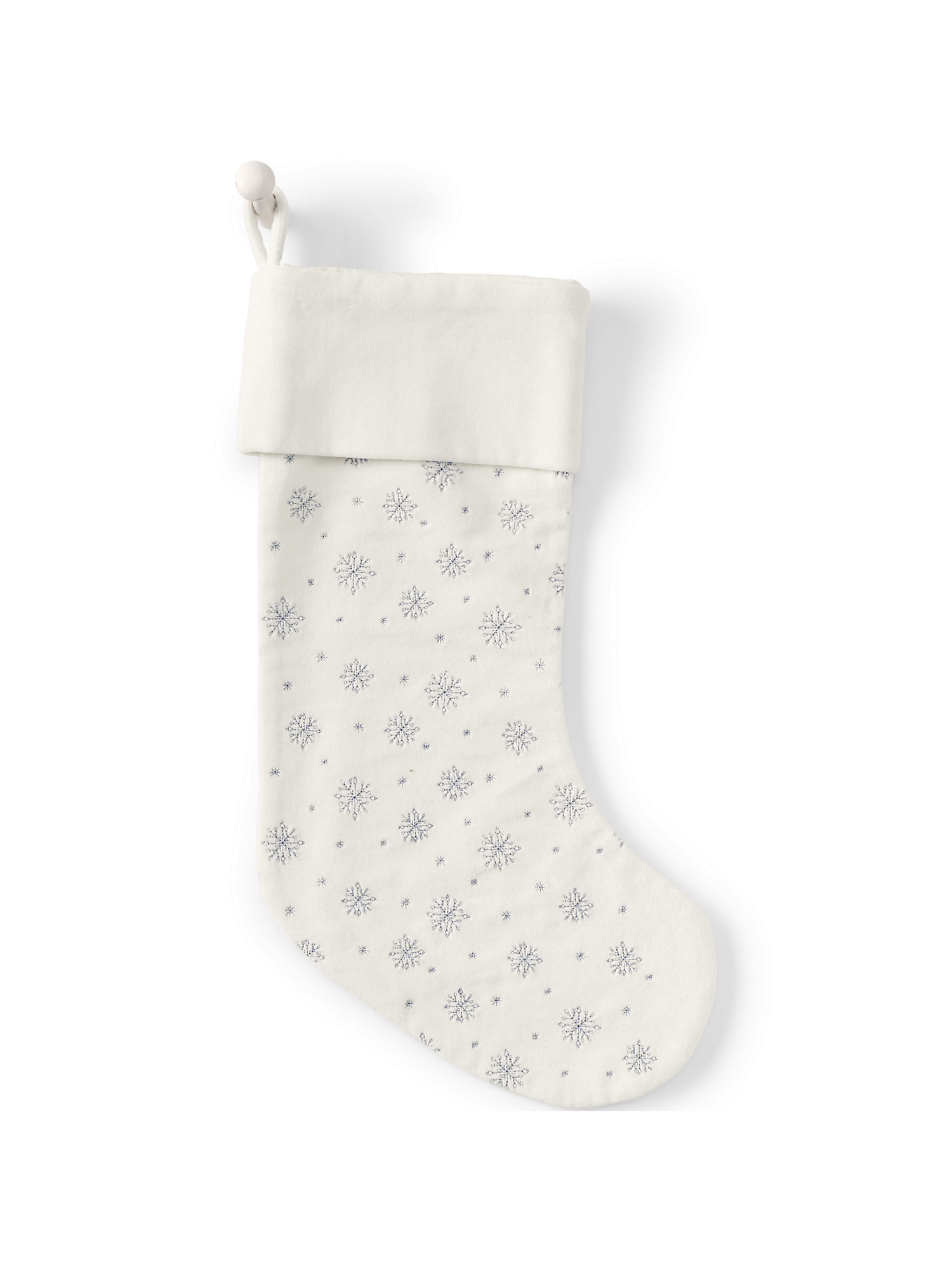 Lands' End Velvet Embroidered Personalized Christmas Stocking