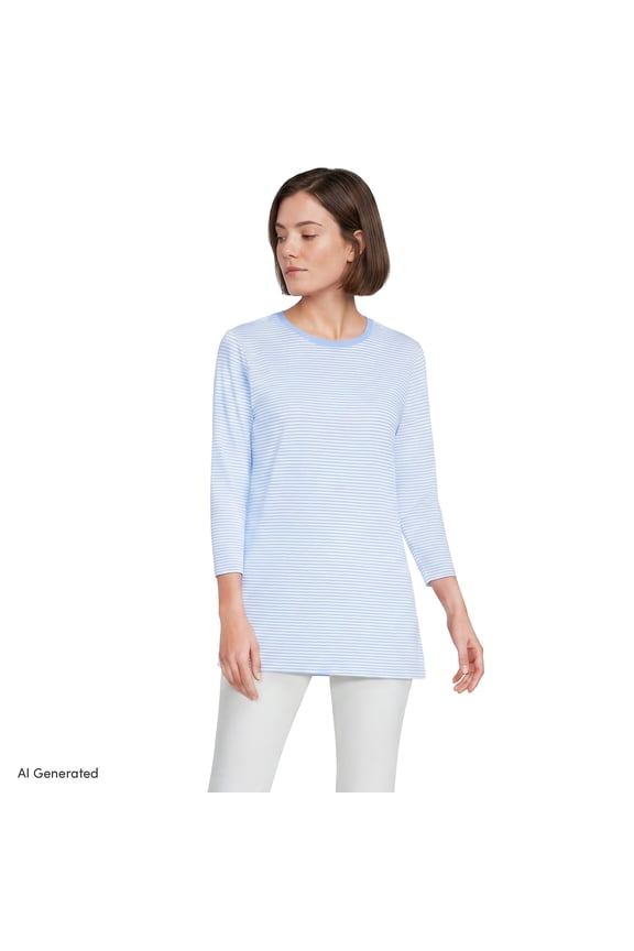 Women's 3/4 Sleeve Cotton Supima Tunic