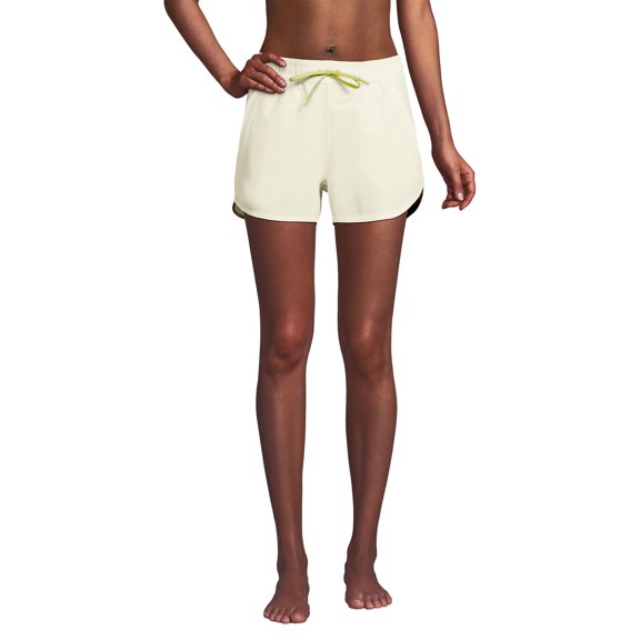 Lands' End Women's 3" Packable Cover-up Swim Shorts