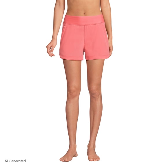 Lands' End Women's SunShade UPF 50 3" Board Shorts with Panty
