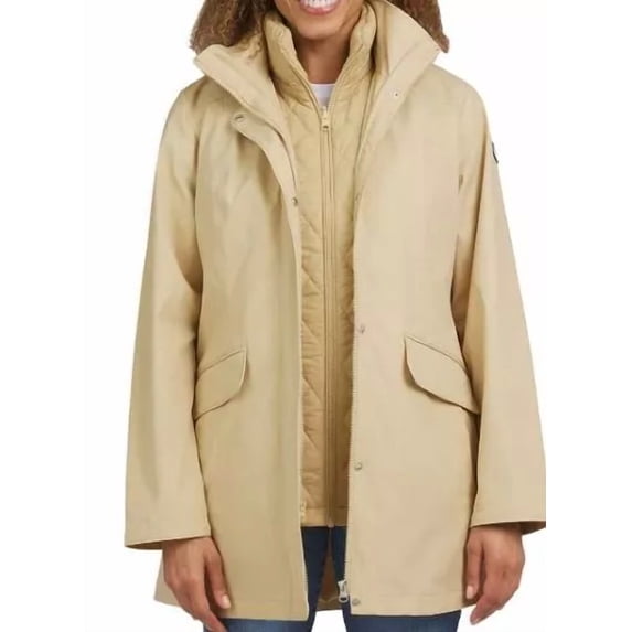 Lands' End Women's 3 in 1 Systems Jacket L Tan