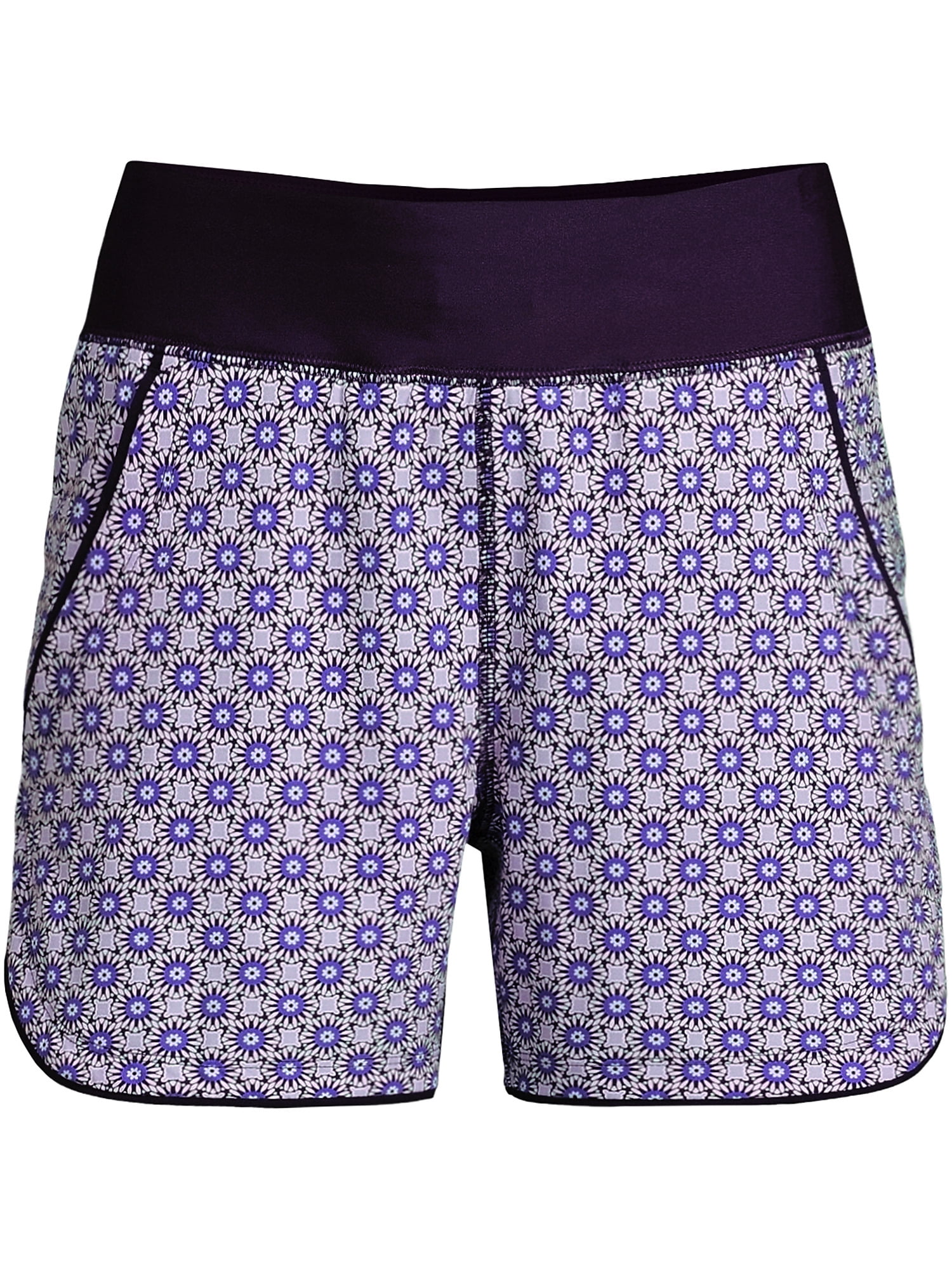 Lands' End Women's 5" Quick Dry Elastic Waist Board Shorts Swim Cover