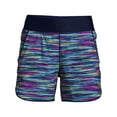 thumbnail image 1 of Lands' End Women's 5" Quick Dry Elastic Waist Board Shorts Swim Cover-up Shorts with Panty Print, 1 of 3