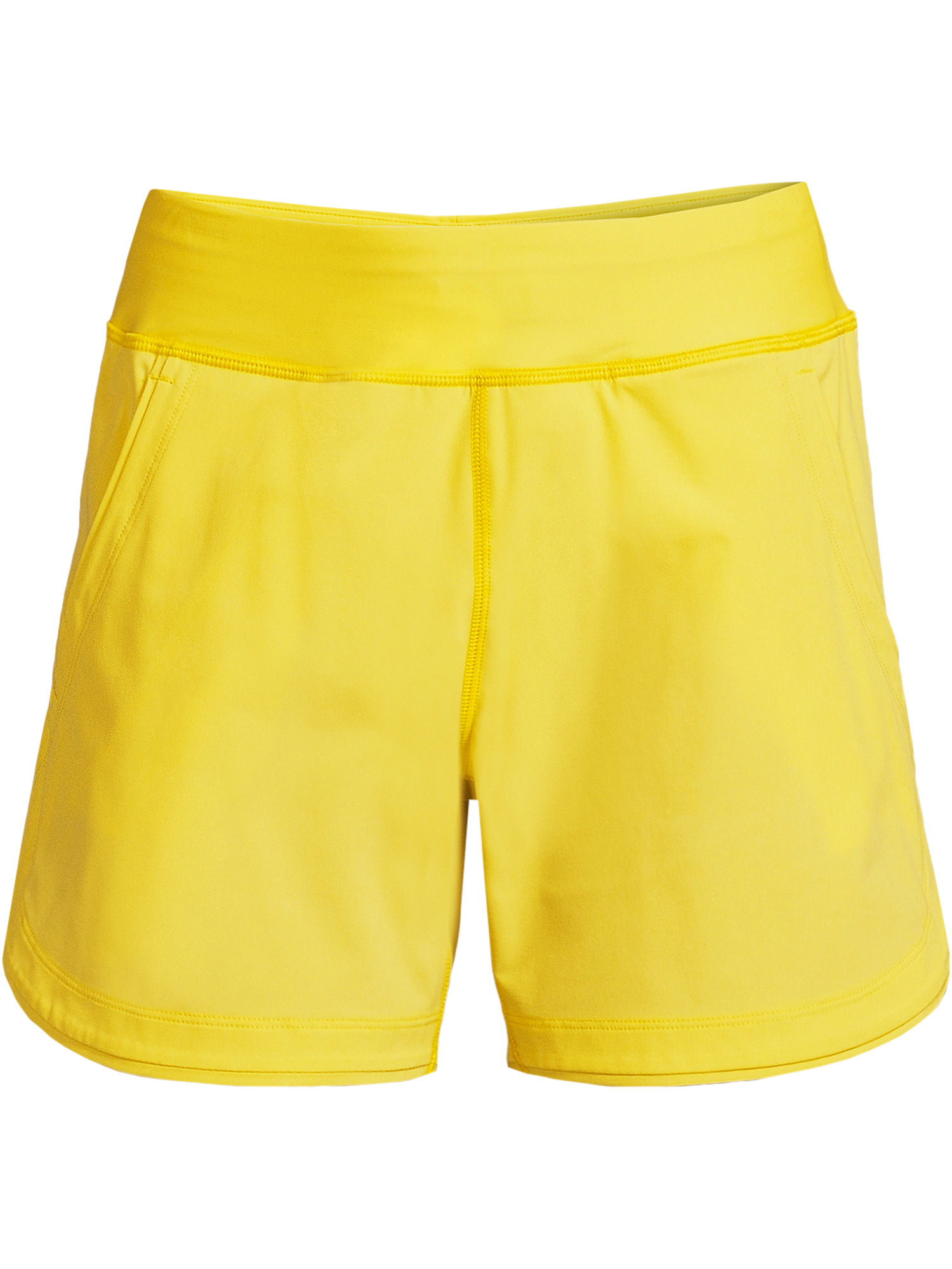 Lands' End Women's 5" Quick Dry Elastic Waist Board Shorts Swim Cover