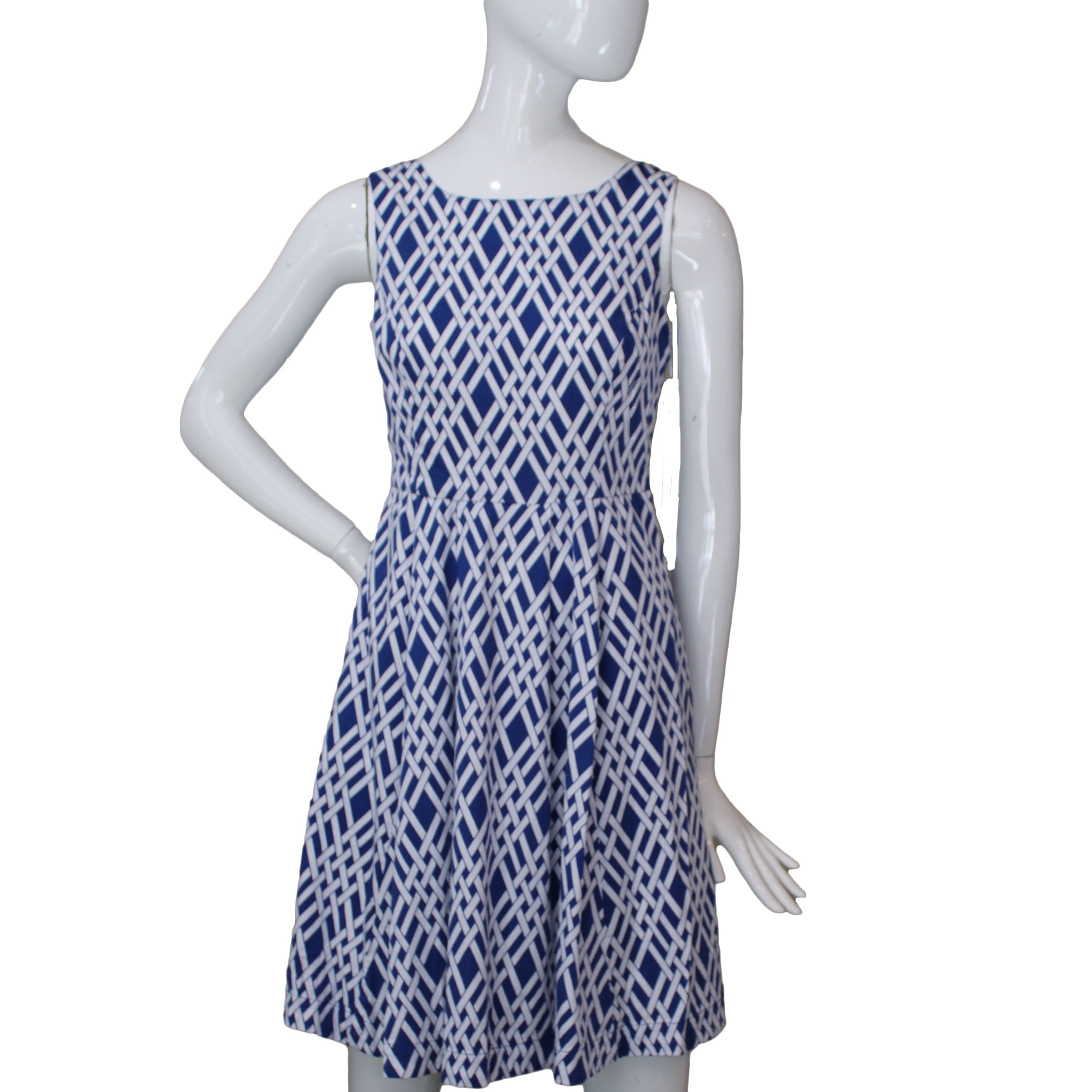 Lands End Women's 6 Petite, Sleeveless Sateen Dress, Rich Cobalt Pattern - Walmart.com Lands End Women's 6 Petite, Sleeveless Sateen Dress, Rich Cobalt Pattern - Walmart.com