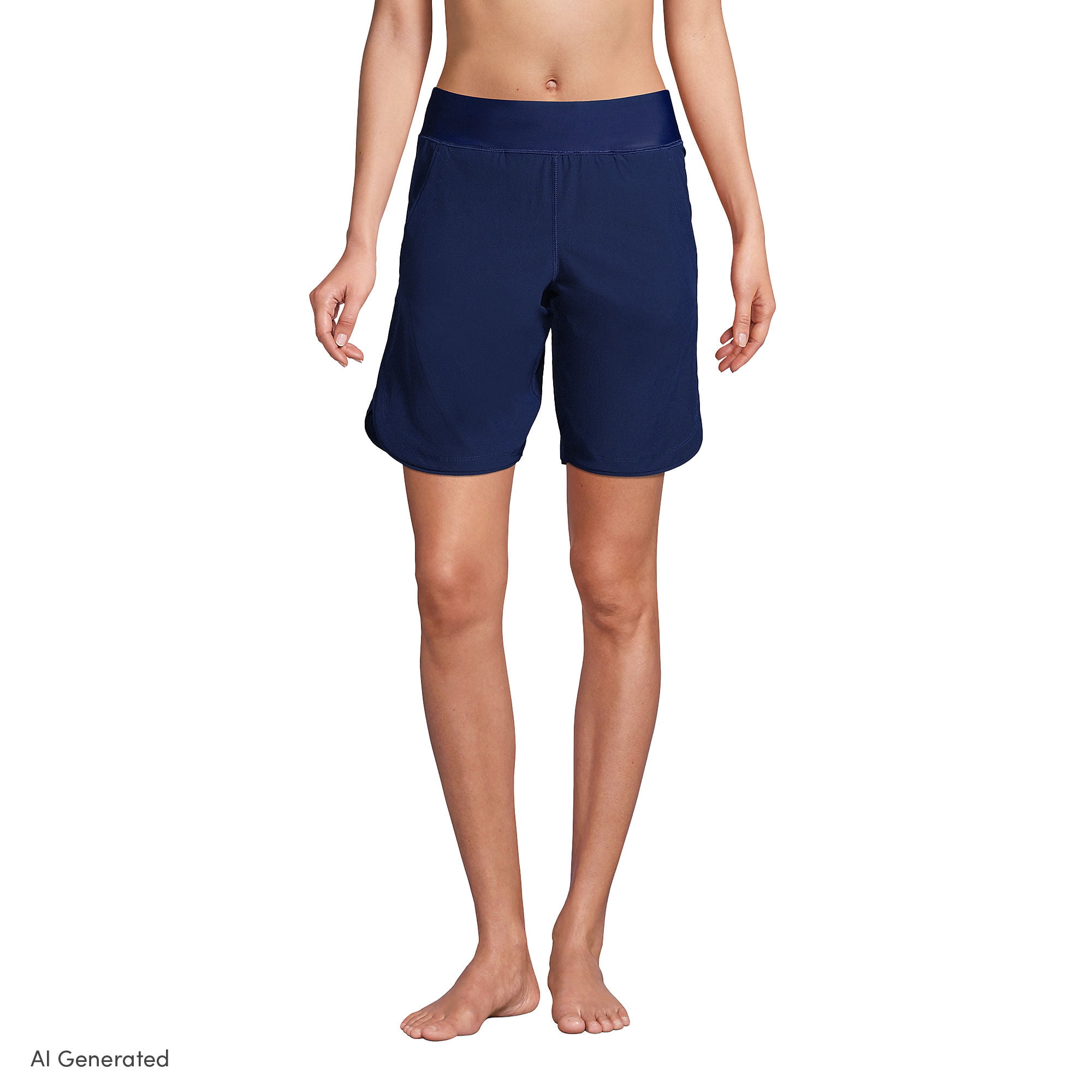 Lands' End Women's SunShade UPF 50 9" Board Shorts with Panty