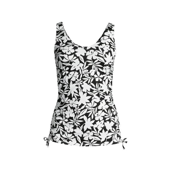 Lands' End Women's Chlorine Resistant Adjustable Underwire Tankini Swimsuit Top