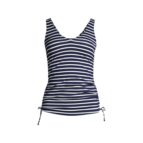 Lands' End Women's Chlorine Resistant Adjustable Underwire Tankini Swimsuit Top