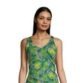 thumbnail image 1 of Lands' End Women's Chlorine Resistant Adjustable V-neck Underwire Tankini Swimsuit Top Adjustable Straps, 1 of 3