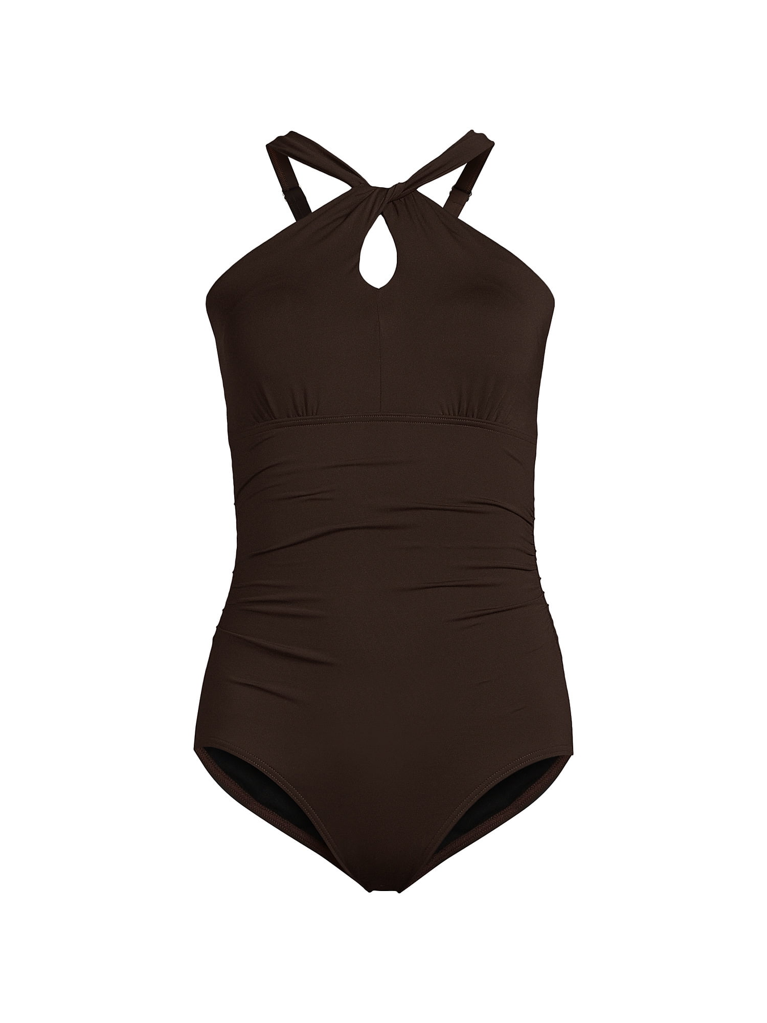 Chlorine Resistant High Neck One Piece Swimsuit