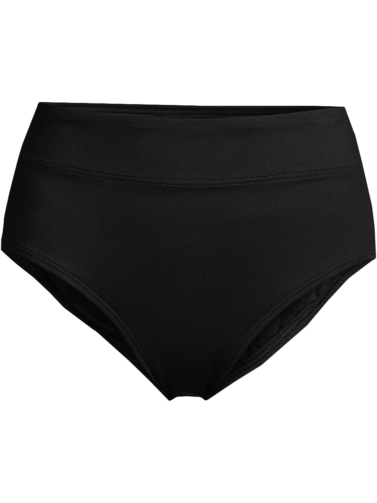 Lands' End Women's Chlorine Resistant High Waisted Bikini Swim Bottoms