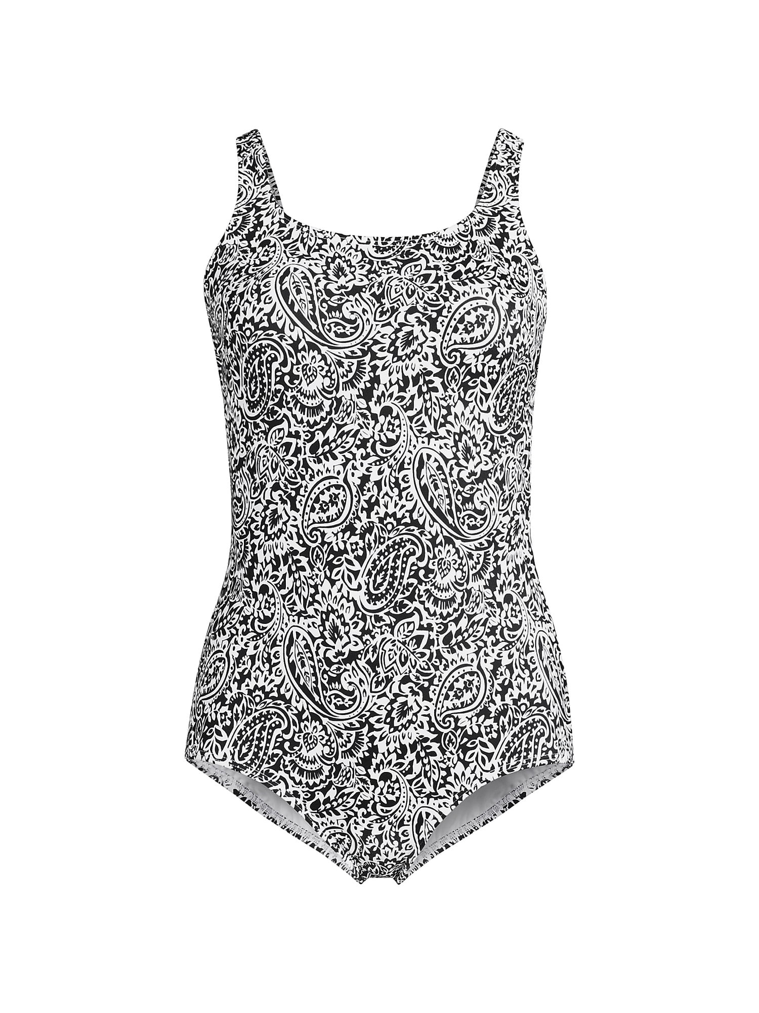 Lands' End Women's Chlorine Resistant Scoop Neck Soft Cup Tugless