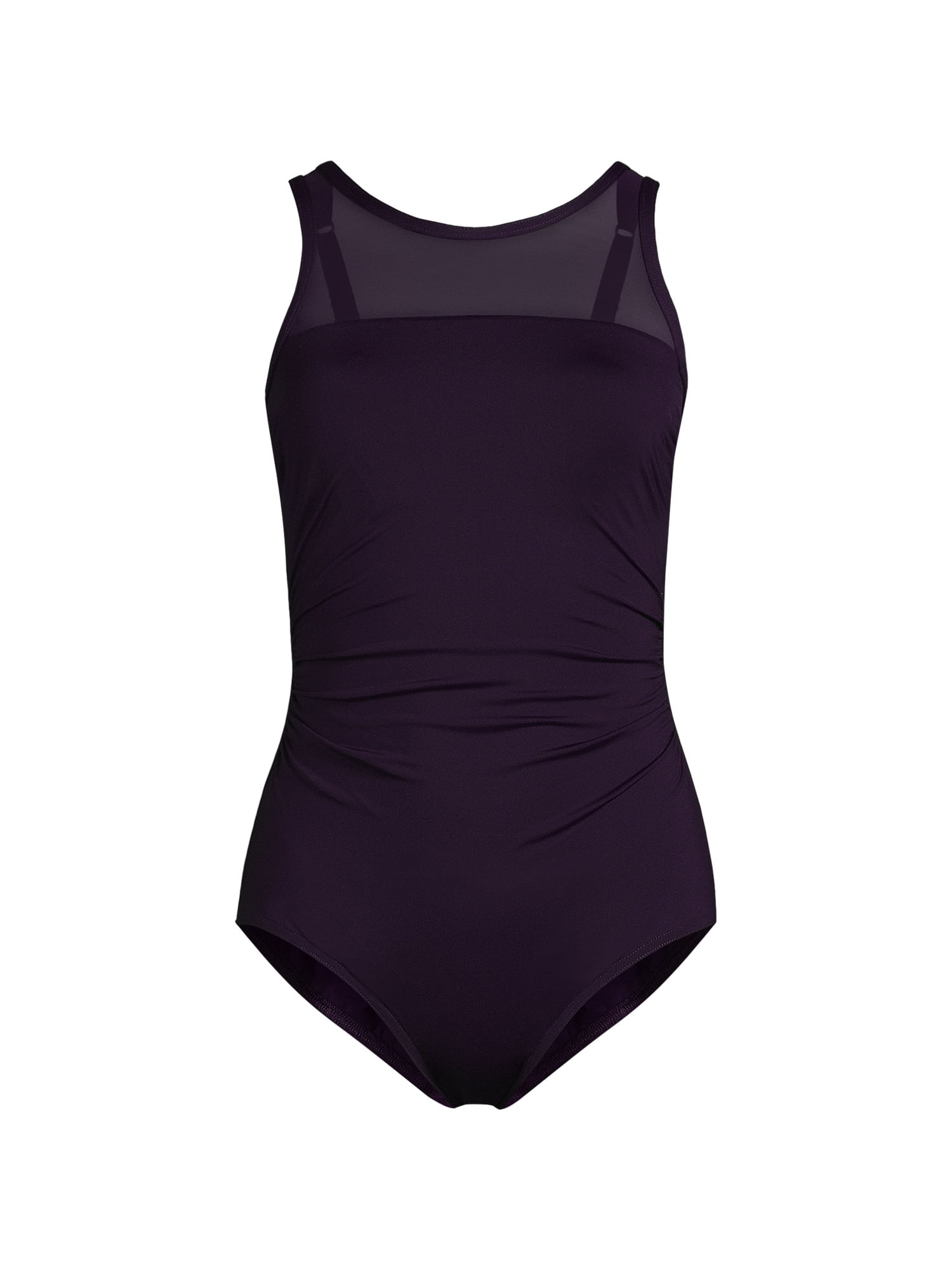 Lands' End Women's Chlorine Resistant Smoothing Control Mesh High Neck