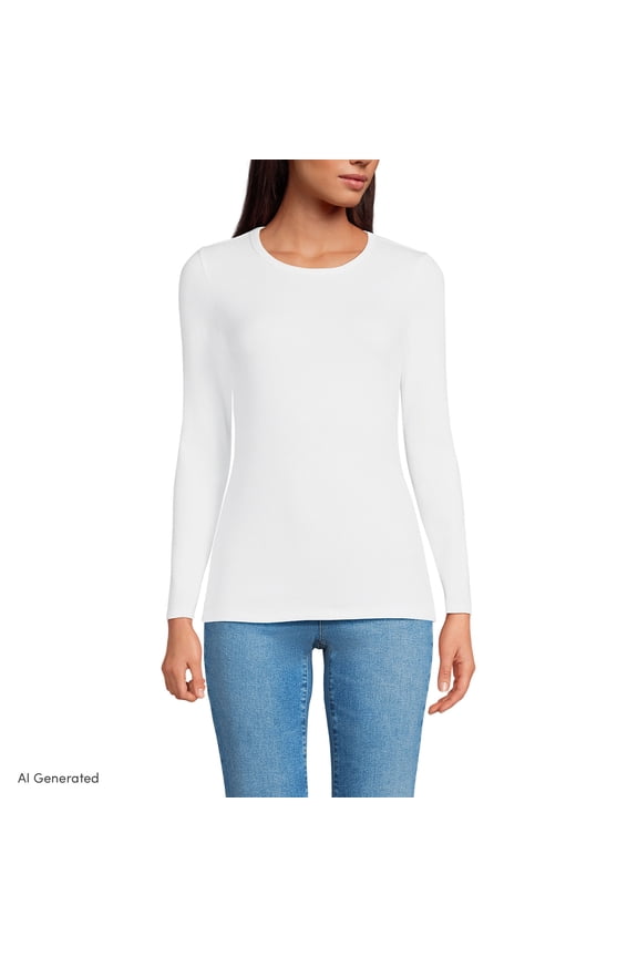 Women's Cotton Rib Knit T-Shirt