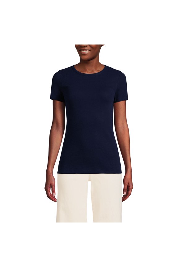 Women's Cotton Rib Knit T-Shirt
