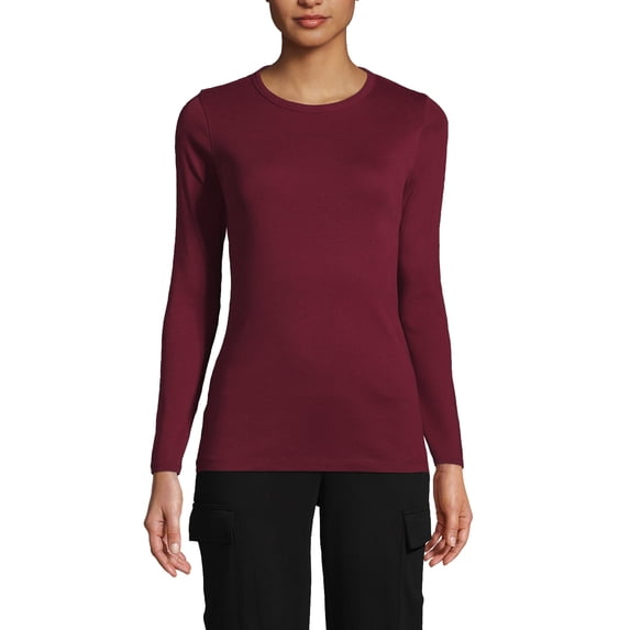 Lands' End Women's Cotton Rib T-shirt