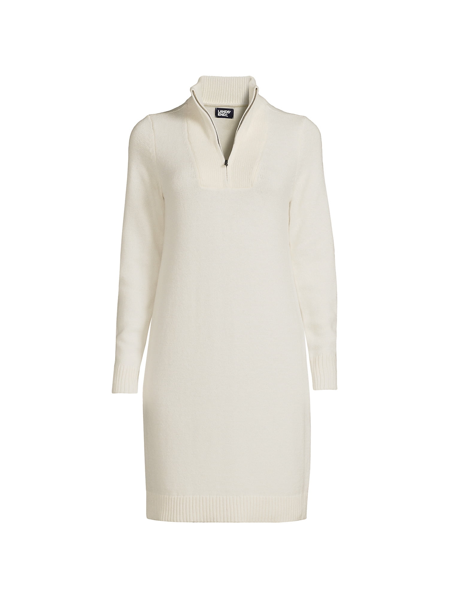 Lands End Women s Cozy Lofty Sweater Dress Walmart