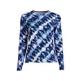 thumbnail image 1 of Lands' End Women's Crew Neck Long Sleeve Rash Guard UPF 50 Swim Tee, 1 of 3