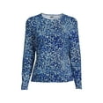 thumbnail image 1 of Lands' End Women's Crew Neck Long Sleeve Rash Guard UPF 50 Sun Protection Swim Tee, 1 of 3