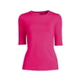 thumbnail image 1 of Lands' End Women's Crew Neck Rash Guard UPF 50 Sun Protection Swim Tee, 1 of 3